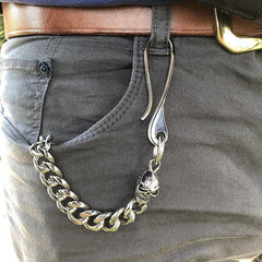 316 Solid Stainless Steel Cool Punk Rock Skull Wallet Chain Biker Trucker Wallet Chain Trucker Wallet Chain for Men