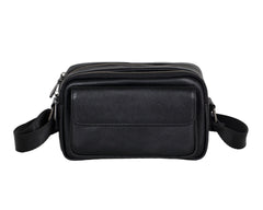 Mens Black Leather Crossbody Bag Mens Small Leather Crossbody Bag - iwalletsmen
