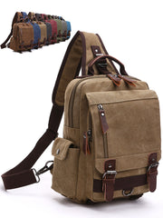 Canvas Large Sling Bag for Big Guys