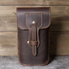 Dark Brown Mens Belt Pouch 