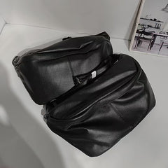 Large Leather Sling Bag for Big Guys - Strap Detail
