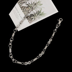 Silver Mens Bike Chain Wallet Chain Spring Wallet Chain Cool Pants Chain For Men