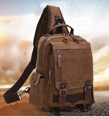 Canvas Large Sling Bag for Big Guys
