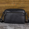 Soft Leather Crossbody Bag Black 