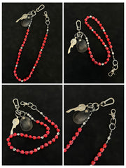 Red Skull Head Wallet Chain Skull Wallet Chains Red Skull Chain for Wallet - iChainWallets