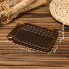 Bifold Leather Wallet with Money Clip Mens Bifold Wallets with Money Clip - iwalletsmen