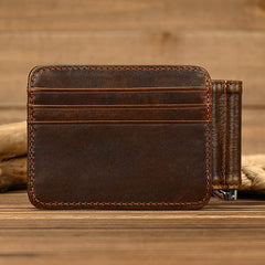 Bifold Leather Wallet with Money Clip Mens Bifold Wallets with Money Clip - iwalletsmen