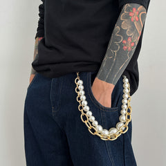 Big Pearl Wallet Chain 