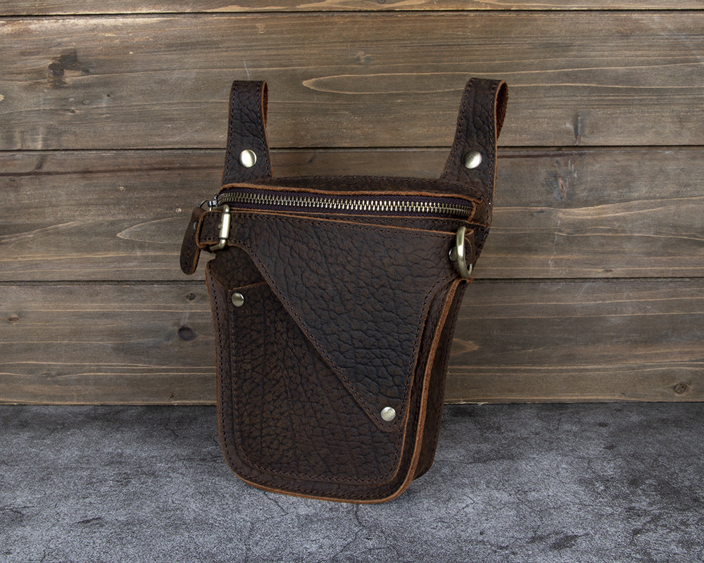 Full Grain Leather Belt Bag Mens Leather Holster Belt Bag Belt Bag Holster - iwalletsmen