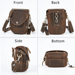 Leather Phone Belt Pouch Leather Belt Phone Pouch - iwalletsmen