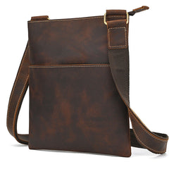 Men's Vertical Messenger Bag Leather Cross body Bags for Men Leather Cross Body Bag - iwalletsmen