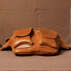 Brown Leather Fanny Pack 