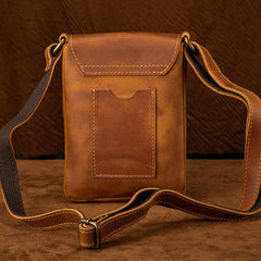 Genuine Leather Cell Phone Crossbody Bag - iwalletsmen