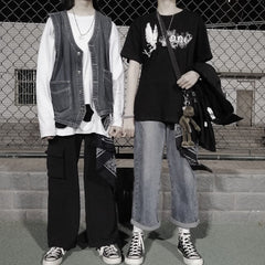 Yellow Paisley Bandana Kerchief Trousers Chain Pants Chains Biker Headscarf Jeans Chain Pants Chain