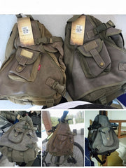 big sling bag for men back view