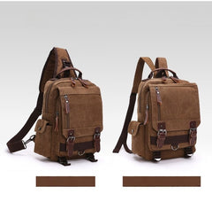 Large Canvas Sling Bag for Big Guys