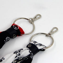 Dollar Pattern Paisley Bandana Pants Chain Kerchief Trousers Chain Biker Headscarf Jeans Chain Pants Chain