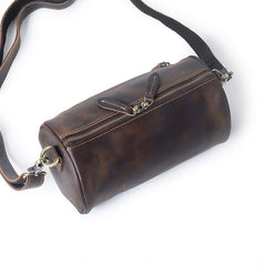 cylinder leather bag