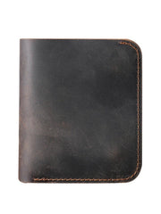 Mens Leather Billfold Wallet with Snap Closure - iwalletsmen