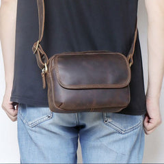 Small Mens Crossbody Bag Leather Small Crossbody Bag for Men Mens Small Crossbody Bag - iwalletsmen