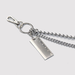 Fashion Mens Silm Jeans Chain Silver Double Layers Wallet Chains Panties Chains For Men