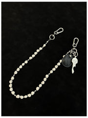 White Skull Chain for Wallet White Skull Head Wallet Chain Skull Wallet Chains - iChainWallets