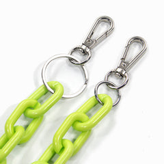 Cute White Jeans Chain Silver Double Layers Resin Light Wallet Chains Panties Chain For Men