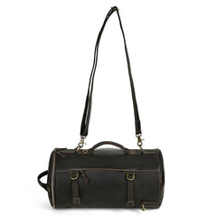 Dark Brown Leather Convertible Backpack 