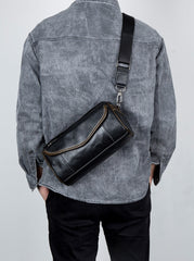 Barrel Crossbody Bag Barrel Shoulder Bag for Men - iwalletsmen