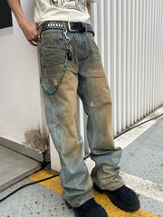 Green Ball Wallet Chain Ball Pants Chain Jade Stone Beaded Wallet Chain Bead Wallet Chain - iChainWallets