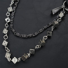Dice Wallet Chain Double Link Wallet Chain for Men Double Wallet Chain - iChainWallets