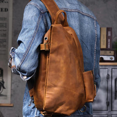 Big sling bag for men - full bag overview showing proportions