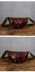 Brown Leather Sling Pack for Men - iwalletsmen