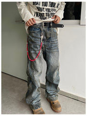 Red Skull Head Wallet Chain Skull Wallet Chains Red Skull Chain for Wallet - iChainWallets