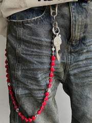 Red Skull Chain for Wallet - iChainWallets