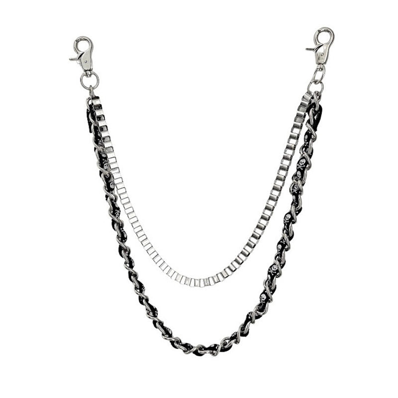 Skull Double Wallet Chain - iChainWallets