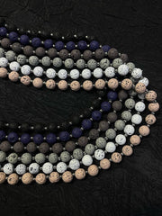 White Beaded Wallet Chain Womens White Lavastone Long Bead Wallet Chain with Keyring - iChainWallets