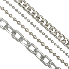 Cool Mens Silver Four Layers Pants Chains Silver Cool Quadruple Biker Wallet Chain For Men