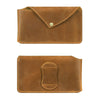 Leather Phone Holster for Belt Mens Leather Belt Bag Pouch Bag Leather Cell Phone Holster with Belt Loop - iwalletsmen
