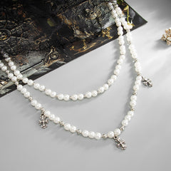 Pearl Wallet Chain Womens Double Wallet Chain - iChainWallets