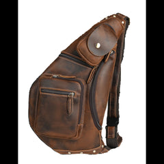Large Leather Sling Bag 