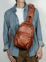 big sling bag for men shoulder strap detail