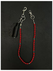 Red Ball Wallet Chain 