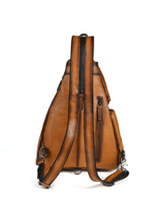 Leather Large Sling Backpack - Strap Detail