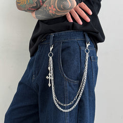  Cross Wallet Chain Skull Wallet Chain - iChainWallets