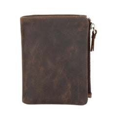 Mens Wallet with Coin Purse Billfold Leather Billfold with Coin Pocket - iwalletsmen