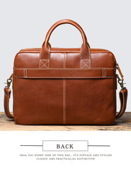 Brown Leather Briefcase for Men - iwalletsmen