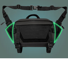 Sling Bag for Big Man - Zipper Detail