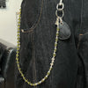 Beaded Wallet Chain Long Beaded Pants Chain Crystal Bead Wallet Chain with Keychain - iChainWallets
