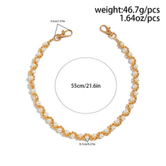 Gold Beaded Wallet Chain - iChainWallets